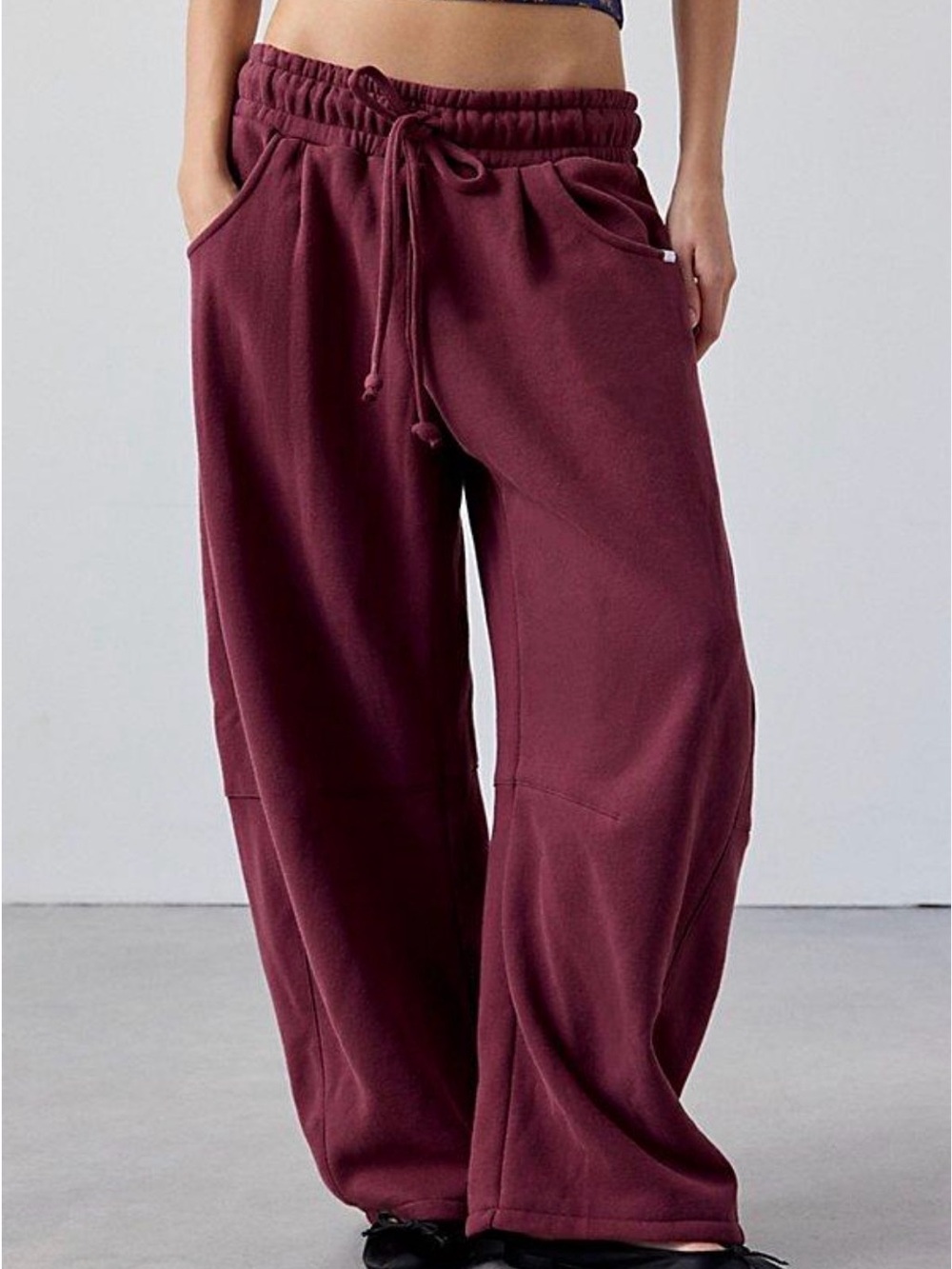 Out From Under Essential Barrel Leg Full Length Sweatpants lounge trendy